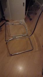 Ikea Stoel - Transparant Design, Ophalen, Gebruikt, Overige kleuren, Metaal