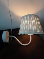 Mooie Witte Wandlamp met Rotan Kap 24cm/21cm/33cm/150cm, Huis en Inrichting, Lampen | Wandlampen, Nieuw, Ophalen of Verzenden