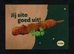 Reclame Snackbar Jij sito goed uit! Plaza., Ophalen of Verzenden, 1980 tot heden, Ongelopen, Cultuur en Media