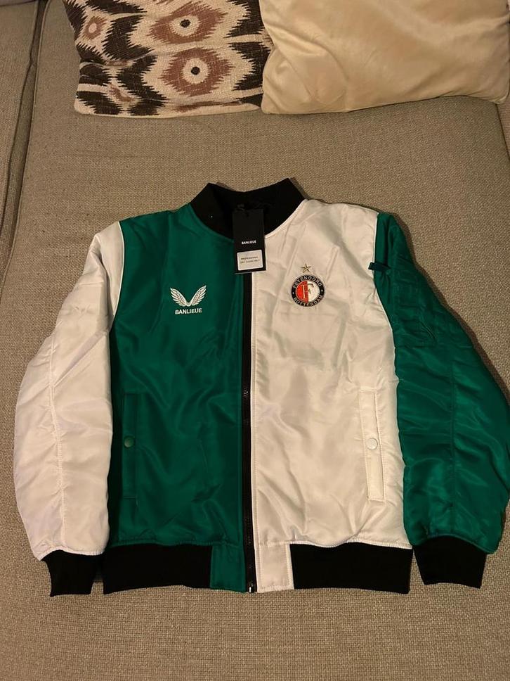 Feyenoord x Banlieue Bomber Jas - Maat 164 - Nieuw!, Kleding | Heren, Jassen | Zomer, Nieuw, Overige maten, Groen, Verzenden