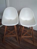 2 barkrukken, Huis en Inrichting, Barkrukken, Ophalen, Kunststof, 60 tot 90 cm, Zo goed als nieuw