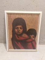 Repro schilderij van 2 kinderen door Beatrix van Belleghem65, Antiek en Kunst, Kunst | Schilderijen | Klassiek, Ophalen of Verzenden