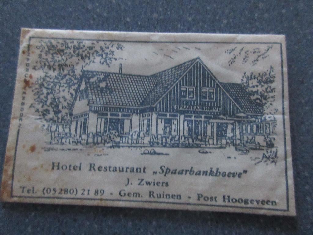 Ruinen, hotel-rest. Spaarbankhoeve, Verzenden, Nederland