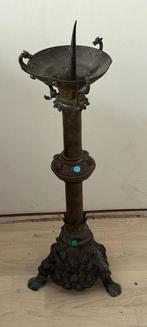 Antique 17 centu bronze candelabra, Ophalen of Verzenden, Koper of Brons