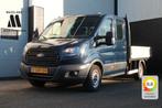 Ford Transit 2.0 TDCI L3 Dubbele Cabine Open Laadbak EURO 6, Auto's, Bestelauto's, Voorwielaandrijving, Stof, 4 cilinders, Start-stop-systeem