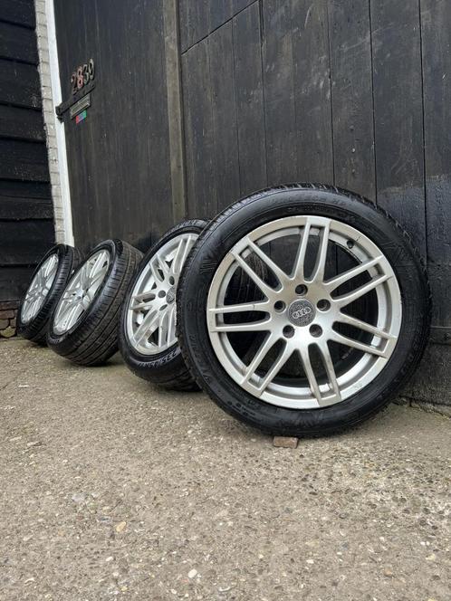 Audi A4 A5 A6 Q3 Q5 Vw golf velgen 5x112 17” zomerset 8mm, Auto-onderdelen, Banden en Velgen, Banden en Velgen, Zomerbanden, 17 inch