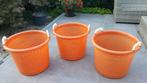 Vintage wasmanden oranje, Verzamelen, Retro, Ophalen, Huis en Inrichting