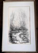 Originele Pentekening bos Limburg Gertrude Fober (1929- 2013, Ophalen