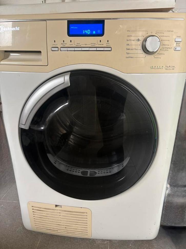 9KG Bauknecht TRKA Eco 580 wasdroger.  LEES OMSCHRIJVING, Witgoed en Apparatuur, Wasdrogers, Niet werkend, Condens, 8 tot 10 kg