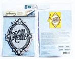 Nieuw grote ez stempel 3D Shading Hello Ornate Spellbinders, Ophalen of Verzenden, Nieuw, EZ-mounted stempel