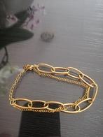 Rvs dames armband 18k goud plated, Ophalen of Verzenden, Nieuw, Goud, Goud