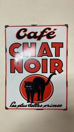 Café chat noir emaille bord 30 x 40 cm. Zeer mooi, Ophalen of Verzenden, Zo goed als nieuw