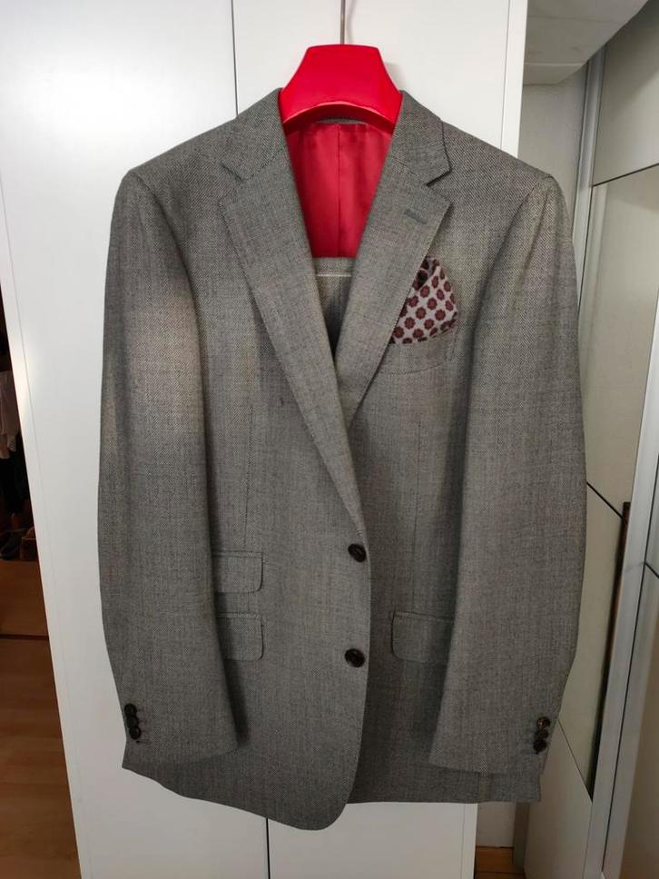 Drago Italiaans Heren Kostuum Maat 48 - Birds Eye, Kleding | Heren, Kostuums en Colberts, Ophalen of Verzenden