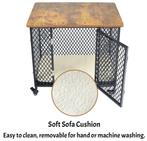 Metalen Hondenbench Petit Grandes Luxueus Houten Cover 69 cm, Ophalen of Verzenden, Nieuw