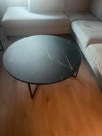 Marmeren salontafel 100 cm diameter., Huis en Inrichting, Tafels | Salontafels, Ophalen, 50 tot 100 cm, Rond, Minder dan 50 cm