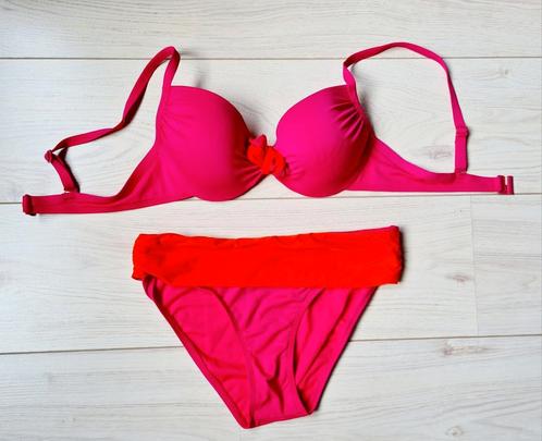Bikini roze oranje 75B/M nieuwstaat, Kleding | Dames, Badmode en Zwemkleding, Zo goed als nieuw, Bikini, Roze, Ophalen of Verzenden
