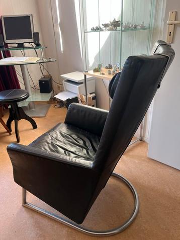 Montis Madonna Fauteuil - Zwart Leer beschikbaar voor biedingen