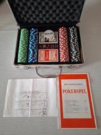 Poker set met aluminium case 200 chips 20€, Hobby en Vrije tijd, Scrapbooking, Ophalen of Verzenden, Zo goed als nieuw, Overige merken