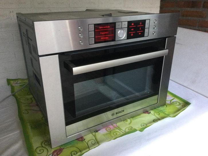 Luxe Bosch combimagnetron, Witgoed en Apparatuur, Magnetrons, Zo goed als nieuw, Inbouw, Combimagnetron, Crisp, Grill, Hete lucht