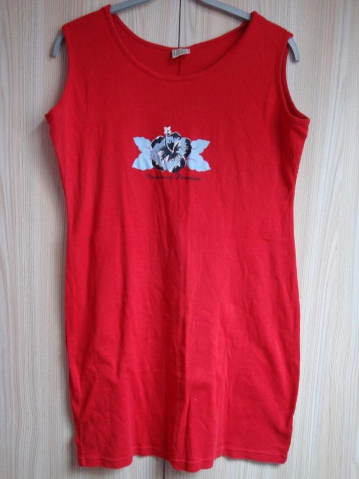 Maat 40 / 42. Rode jurk / tuniek., Kleding | Dames, Jurken, Zo goed als nieuw, Maat 38/40 (M), Rood, Boven de knie, Ophalen of Verzenden