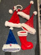 Kerstmutsen 5 x en 1 kerstsok, Diversen, Ophalen of Verzenden, Gebruikt