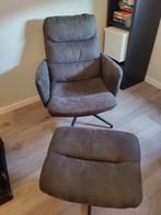 Draaibare relax fauteuil met voetenbankje, Huis en Inrichting, Fauteuils, Ophalen of Verzenden, Gebruikt, 50 tot 75 cm