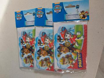 paw patrol uitnodigingen  beschikbaar voor biedingen