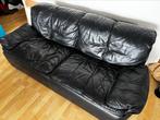 Montèl leren bankstel – 3-zitsbank + fauteuil – tijdloos, Ophalen of Verzenden, Zo goed als nieuw, 75 tot 100 cm, Leer