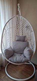 witte hangstoel, Huis en Inrichting, Stoelen, Ophalen, Kunststof, Gebruikt, Wit