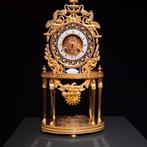 Antieke vuurvergulde bronzen pendule, Antiek en Kunst, Antiek | Klokken, Ophalen