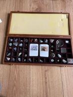 Mineralen verzameling in doos, Verzamelen, Ophalen, Mineraal