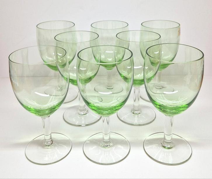 A.D. Copier Glasfabriek Leerdam annagroene Gilde glazen 1945, Antiek en Kunst, Antiek | Glas en Kristal, Ophalen of Verzenden