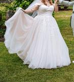 Trouwjurk diane legrand, Kleding | Dames, Ophalen of Verzenden, Zo goed als nieuw, Wit, Trouwjurk