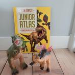 Mijn eerste junior atlas dinosaurussen + 2 x speelgoed dino, Ophalen of Verzenden, Zo goed als nieuw