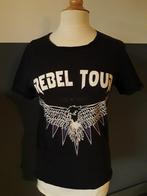 Rock Valley Rebel tour shirt. Maat M, Ophalen of Verzenden, Zo goed als nieuw, Zwart, Korte mouw