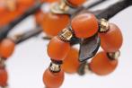 Baltische amber ketting art Deco jaren 30, Ophalen of Verzenden, Overige materialen, Ketting, Met edelsteen