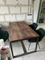 Nette eettafel van 160cm, Huis en Inrichting, Tafels | Eettafels, Ophalen, Gebruikt, 50 tot 100 cm, Metaal