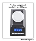 Dennis Gadgets : Precisie weegschaal van 0,001 t/m 100 gram, Ophalen of Verzenden, Nieuw, Overige typen, Minder dan 50 kg