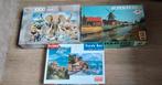 Box 2 puzzels Zwitserland en Italië, 2x1000 stukjes, Hobby en Vrije tijd, Ophalen of Verzenden, 500 t/m 1500 stukjes, Gebruikt