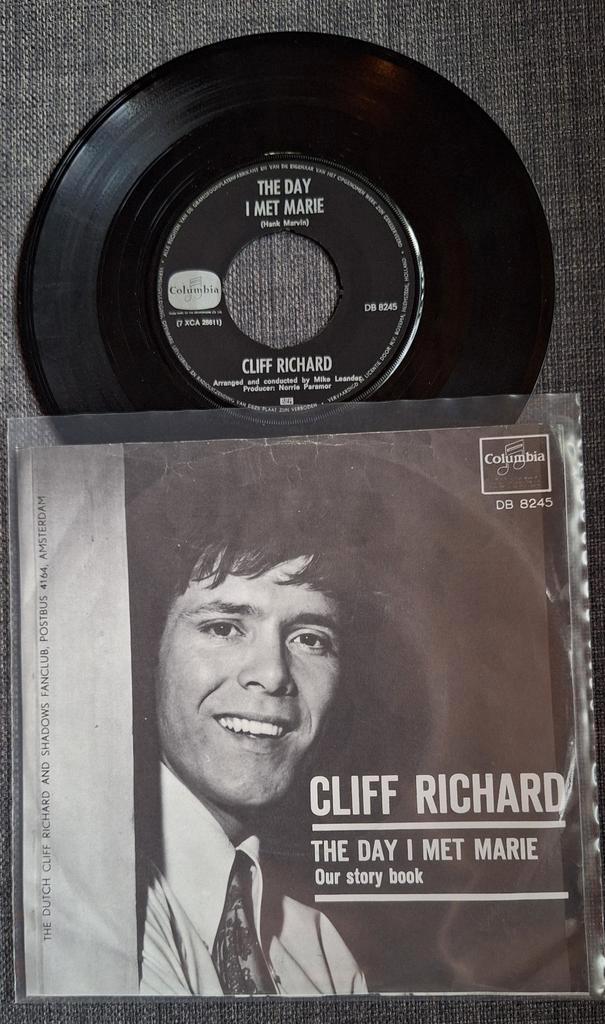 Cliff Richard - The Day I Met Marie Vinyl Single, Cd's en Dvd's, Cd's | Overige Cd's, Zo goed als nieuw, Ophalen of Verzenden