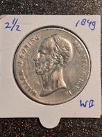Rijksdaalder  1849 Willem ll, gave munt., Postzegels en Munten, Munten | Nederland, Ophalen of Verzenden, Koning Willem II