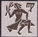 Vintage Westraven reliëf wandtegel Sterrenbeeld Maagd, Antiek en Kunst, Ophalen of Verzenden