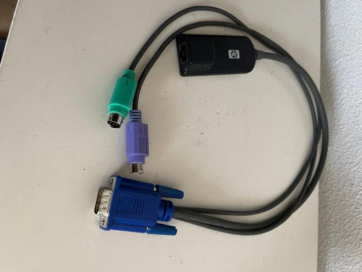 HP PS/2 & USB KVM Adapters – 520-290-509 / 341-511, Computers en Software, Pc- en Netwerkkabels, Gebruikt, Ophalen