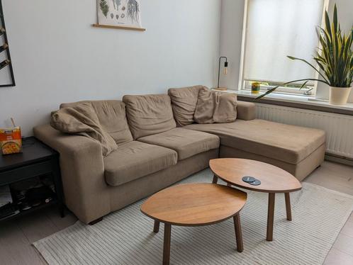 GRATIS Bank Hoekbank / Bank met Chaise Longue, Huis en Inrichting, Banken | Complete zithoeken, Gebruikt, Ophalen