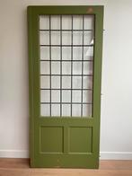 Mooie ensuite deur met glas in lood, Ophalen, Gebruikt, 80 tot 100 cm, 215 cm of meer