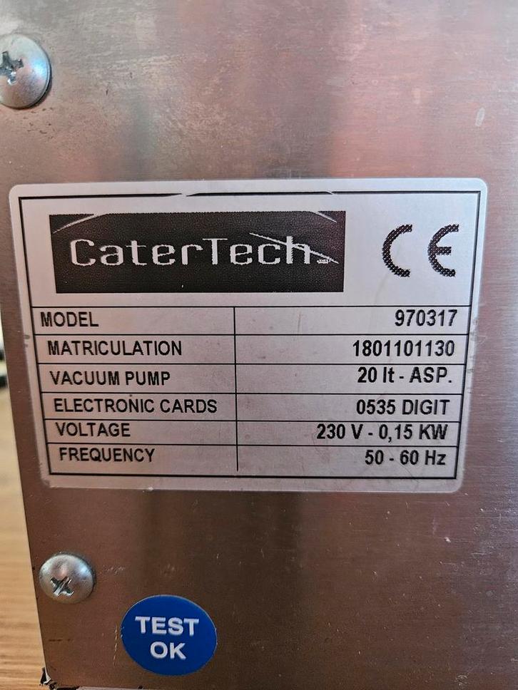 CaterTech Vacumeermachine, Huis en Inrichting, Keuken | Keukenbenodigdheden, Zo goed als nieuw, Ophalen