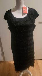 Zwarte jurk Didi franjes maat L NIEUW!, Zwart, Maat 42/44 (L), Nieuw, Didi