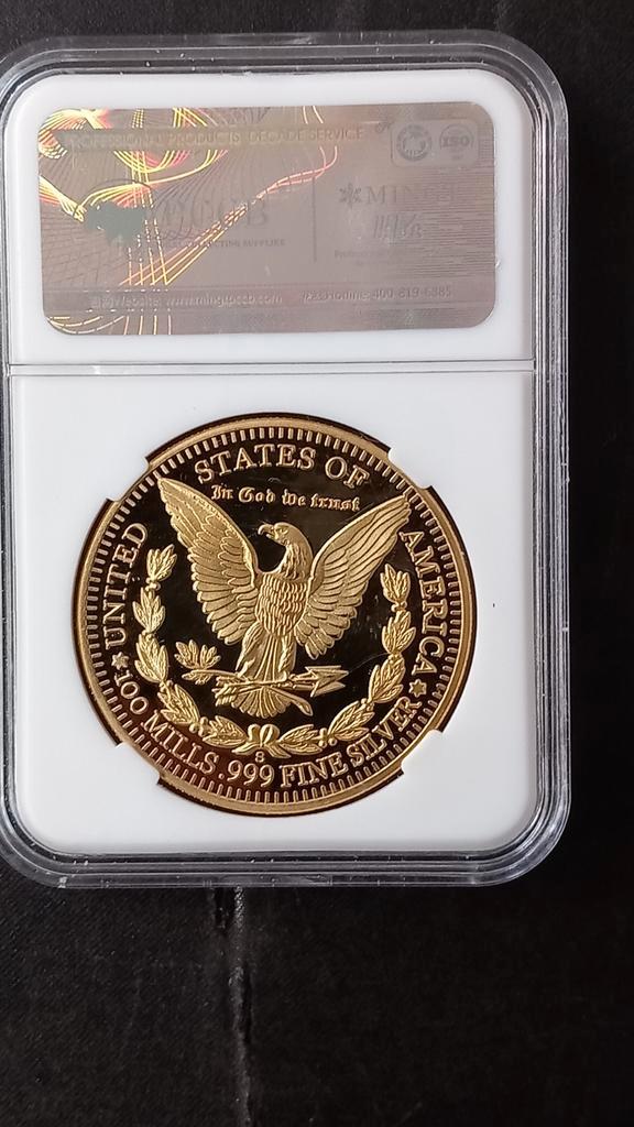 Fijn zilver 0 999 herdenkingsmunt - replica 1896, Postzegels en Munten, Munten | Nederland, Losse munt, Overige waardes, Vóór koninkrijk