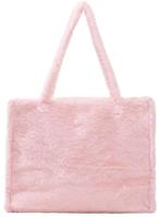 Roze Fluffy Shopper - Zachte Handtas, Shopper, Ophalen of Verzenden, Zo goed als nieuw, X