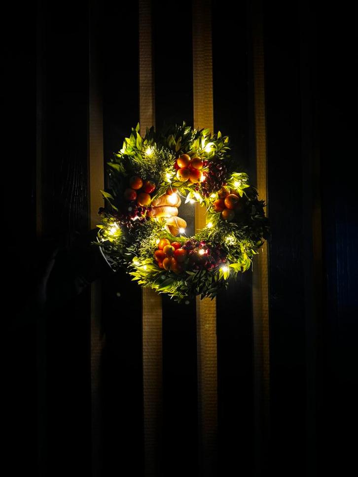 Natuurlijke Herfstkrans - Handgemaakt - 100% Natuurlijk, Huis en Inrichting, Woonaccessoires | Schilderijen, Tekeningen en Foto's